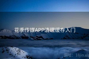花季传媒APP清理缓存入门