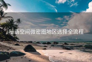 秘语空间微密圈地区选择全流程