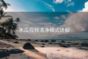 木瓜视频清净模式详解