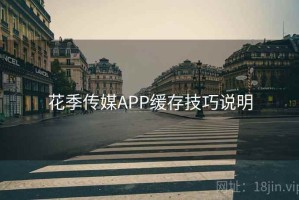 花季传媒APP缓存技巧说明