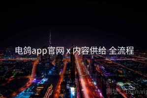 电鸽app官网 x 内容供给 全流程