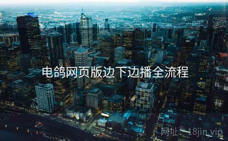 电鸽网页版边下边播全流程