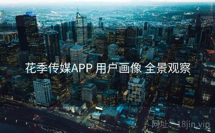 花季传媒APP 用户画像 全景观察