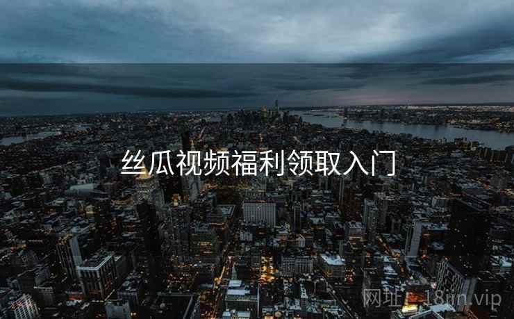 丝瓜视频福利领取入门