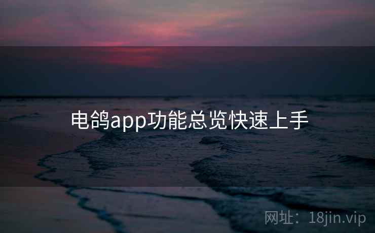 电鸽app功能总览快速上手