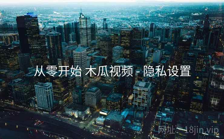 从零开始 木瓜视频 - 隐私设置