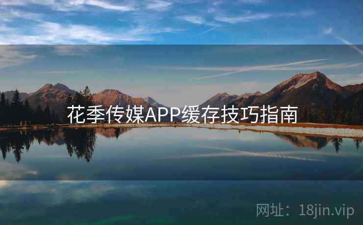 花季传媒APP缓存技巧指南