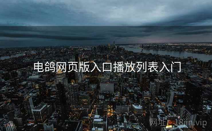 电鸽网页版入口播放列表入门