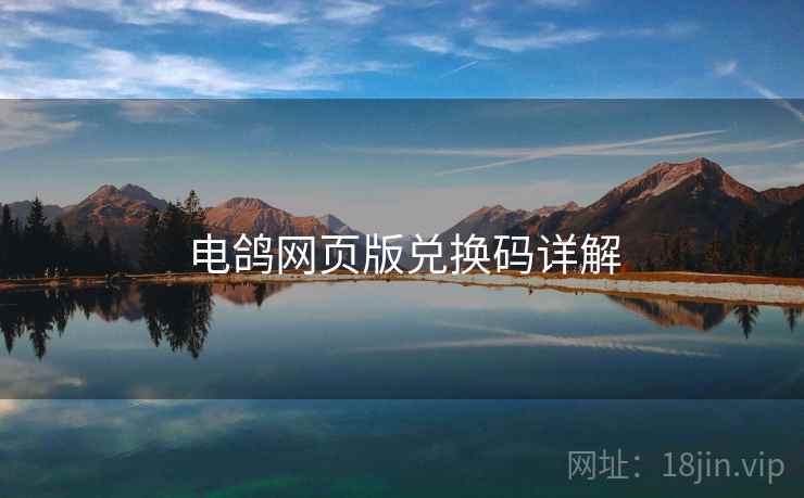 电鸽网页版兑换码详解