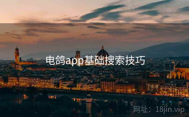 电鸽app基础搜索技巧
