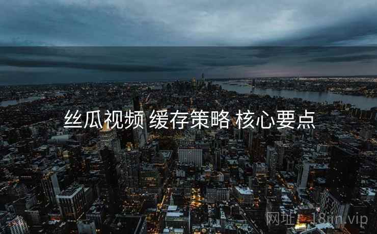 丝瓜视频 缓存策略 核心要点