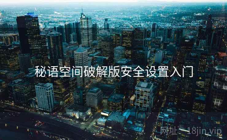 秘语空间破解版安全设置入门